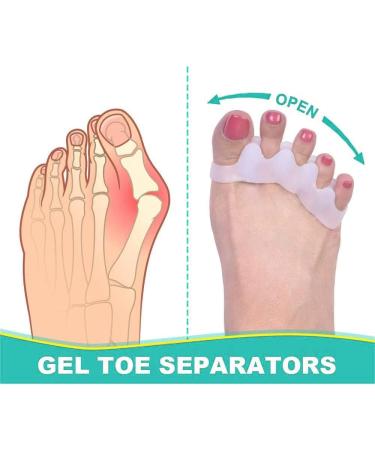 Toe Spreader Silicone | Toe Separator for Pedicure & Correction - Athletes & All Feet | International Shipping - Buy Online on GoSupps.com