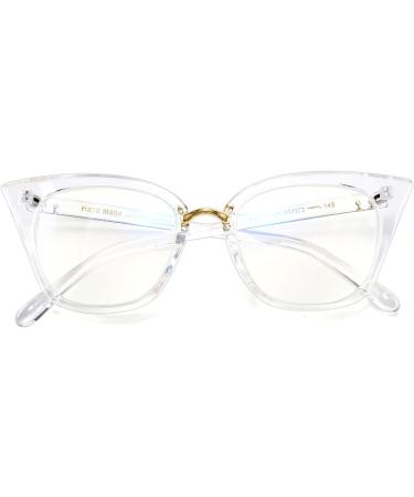 WANWAN Women Cat Eye Reading Glasses - Fashion Oversized Quality Readers 1.25x Clear for Stylish Vision - Buy Online on GoSupps.com