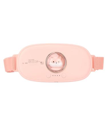 Uterus Belt Heating - Pain Relief Hot Compress & Vibration Waist Belt for Menstrual Comfort (Pink) - International Shipping - Buy Online on GoSupps.com