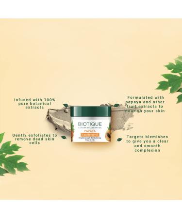 Biotique BIO PAPAYA Revitalizing Tan-Removal Scrub 75gm/2.65 Fl.Oz | Exfoliating Face Scrub - Buy Online on GoSupps.com