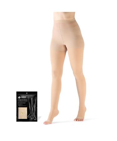 VARCOH Compression Socks for Women Tights For Men & Women Compression Stocking Best for DVT Maternity Pregnancy Varicose Veins Relief Shin Splints Edema XL Beige - Buy Online on GoSupps.com
