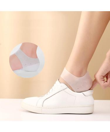 4 Pairs Silicone Heel Cushion Pads - Gel Protectors for Heel Pain Relief & Plantar Fasciitis - Ideal for Dry Cracked Heels for Men & Women - Buy Online on GoSupps.com