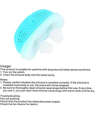 ZJchao Electric Intelligent Nose Vents Plugs - Anti Snoring Solution for Better Sleep - Blue - Buy Online on GoSupps.com