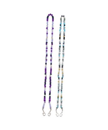 Gatuida earrings 2 pcs glasses mask chain glasses chain glasses chains sab cover lanyard napkin holder hat band glasses cord sutschezt lanyard child adjustable pearl earleaing