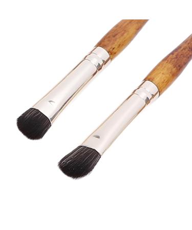 Buy High-Quality Makeup Brush Set | Soft & Delicate Brushes for Travel Perfect for Business Trips (Wood Color - Buy Online on GoSupps.com