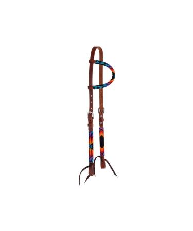 CIRCLE Y Infinity Wrap Beaded One Ear Headstall - Horse Size Sunset