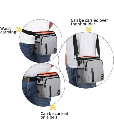 Dog Training And Treat Bag Holds treats And Poop Bag Dog treat pouch for training For your Pet Puppy or Dog For Dog walking with a Split top for storage - Buy Online on GoSupps.com