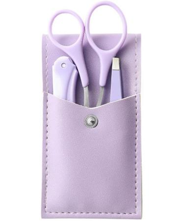 Classic Precision Slant Eyebrow Tweezer Eyebrow Scissors Hair Removal Tweezer with a Bag for Women and Men Professional Precision Tweezers for Eyebrows(Purple) - Buy Online on GoSupps.com