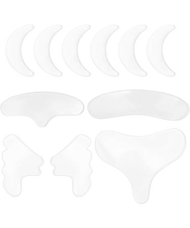 11 Pieces Reusable Silicone Face Patches Silicone Face Lifting Patches Silicone Patches Forehead Face Pad Set for Wrinkles for Wrinkles Smoothing Anti-Ageing Halloween Christmas Valentine's Day Gift - Buy Online on GoSupps.com