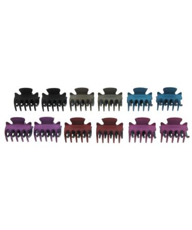Fityle 12 Piece Resin Mini Hair Clip Set - Black Hair Claws & Accessories for All Hair Types | International Shipping - Buy Online on GoSupps.com