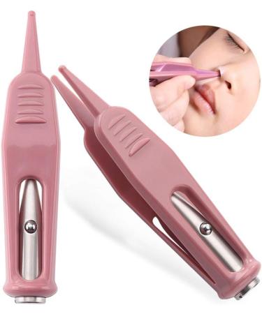 LED Light Ear Navel Nose Cleaning Clip Tweezers Nose Cleaner Remover Nose Ear Care Tool Safe For Baby Adults - Buy Online on GoSupps.com