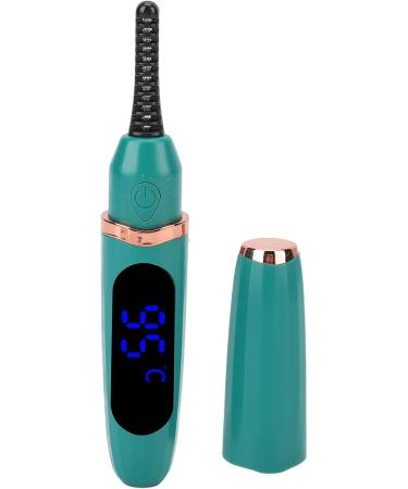 Verdant Touch Electric Eyelash Curler Heated Eyelash Curler USB Fast Charging Fast Heating Digital Display Temperature Electric Eyelash Curler Green - Buy Online on GoSupps.com