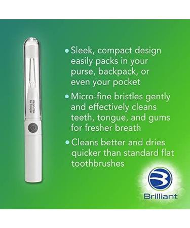 Lumi 360 Round Head Sonic Electric Toothbrush for Adults - LED Microfiber Bristles, Gentle Sonic Technology, Vibrating, 4 Brush Heads - 5 Piece Set - Buy Online on GoSupps.com