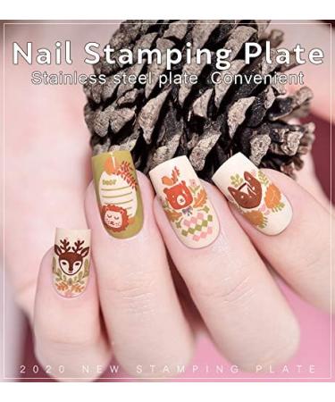 KADS Nail Art Stamping Plates Set Image Template Stencils Pattern with Stamping Plates Holder Case Organizer (ZO016) - Buy Online on GoSupps.com
