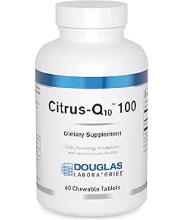 Douglas Laboratories Citrus-Q10 100 | Coenzyme Q10 in A Great Tasting Chewable Tablet | 60 Tablets | Natural Citrus Flavor - Buy Online on GoSupps.com