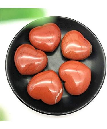 1PC Natural Red Jasper Heart Shaped Crystal Palm Stones Specimen Gifts Craft Natural Quartz Crystals - Buy Online on GoSupps.com