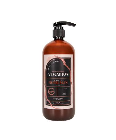 VEGAIROA Nutri Plex Shampoo Intensive Nutrition Deep Moisture Antifrizz effect for dry chemically treated hair without parabens content 1000 ml
