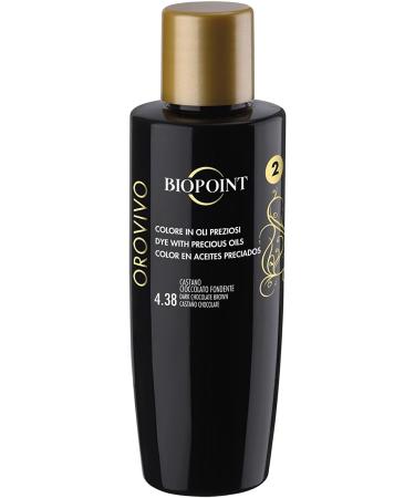  BIOPOINT Biopoint Orovivo - Color Elixir 4.38 Dark Chocolate Brown - Ammonia-free oil-based hair dye set nourishing and illuminating action gives an intense and brilliant color 142 ml - Buy Online on GoSupps.com