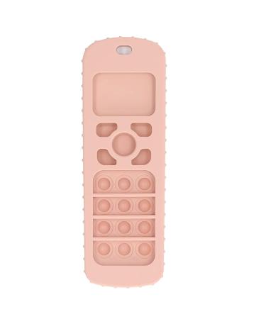 Silicone TV Remote Control Teether Toy for Babies - Peach Pink - Buy Online on GoSupps.com