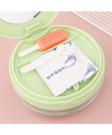Verdant Touch Retainer Case | Leak-Proof 3-Layer Storage Box for Retainers & Dentures | Portable & Multifunctional Cleaning Container - Buy Online on GoSupps.com