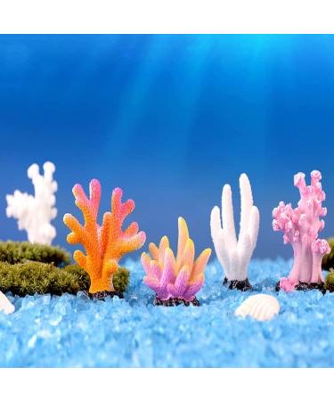 Movoja 2 Piece Aquarium Decoration Corals - White Coral for Fresh & Salt Water Aquariums - Enhance Your Aquaristics - Buy Online on GoSupps.com