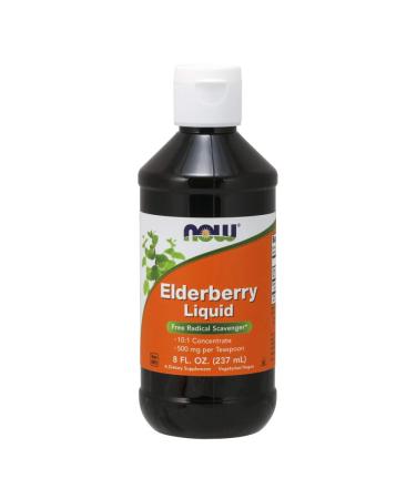 NOW Foods Elderberry Liquid 8 Oz (Pack of 2)