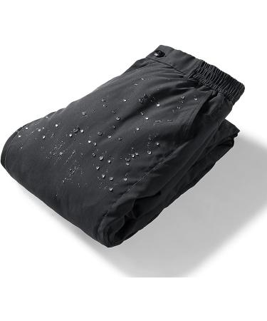 Buytop Men's Winter Softshell Pants - Insulated Ski Snow Trousers | Windproof & Warm | Black Large - Buy Online on GoSupps.com