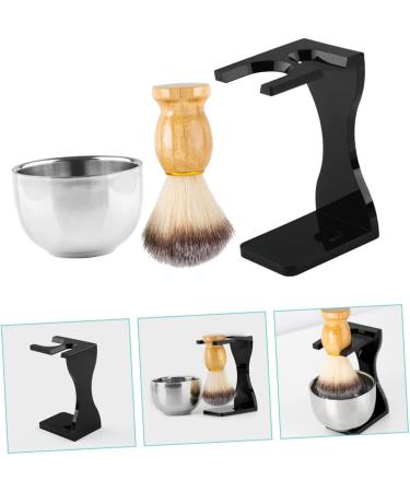 Frcolor Shaving Brush & Soap Set Premium Men's Grooming Kit | Stainless Steel Shaving Rack | Ideal for Beards & Personal Care - Buy Online on GoSupps.com