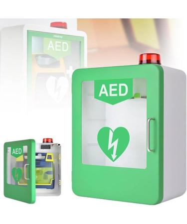 AED cabinet AED Defibrillator storage cabinet wall assembly storage box made of ABS plastic with alarm system adjustable partition suitable for most AED models for home clinic office