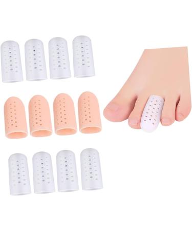 Healvian Silicone Gel Toe Sleeves for High Heel Protectors - 6 Pairs | Thumb & Ingrown Toe Sleeves with Hole | Toe Cushion & Caps | Reusable & Protective Cases | Assorted Color - 4.3x1.7cm - Buy Online on GoSupps.com