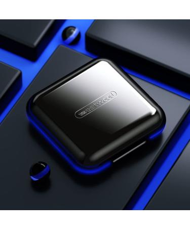Portable Small Pill Box Organizer - 4 Compartment Travel Case for Vitamins and Medication - Waterproof and Cute Daily Pill Holder - Black - Buy Online on GoSupps.com