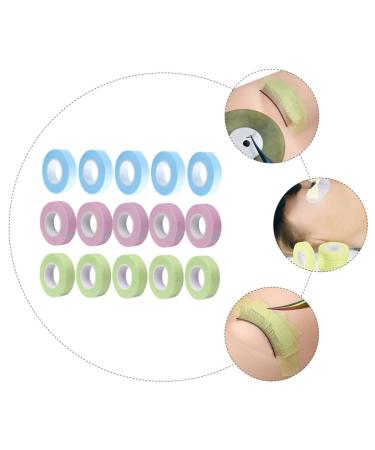DOITOOL 15rolls Lash Tape Breathable Lash Tape False Eyelash Tape Eye Positioning Sticker Pads K Tape Under Eye Foam Pads Makeup Lash Non-woven Fabric With Hole Extension Belt - Buy Online on GoSupps.com