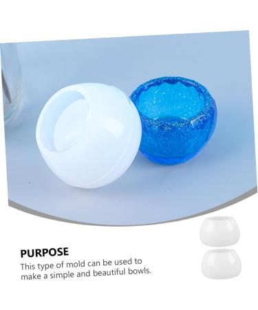 STOBOK 2 Pcs Bowl Mold Silicone Molds Flatware Hand Molds De Resina Exquisite Silicone Mold Manual Material - Buy Online on GoSupps.com