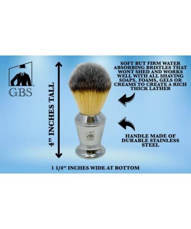 GBS Stainless Steel Shaving Bowl with Lid & Free Soap - Premium Quality International Shipping Available - Buy Online on GoSupps.com