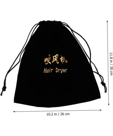 1pc Hair Dryer Storage Bag Travel Hanging Bag 30x26cm Black - Buy Online on GoSupps.com