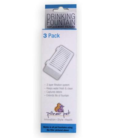 Pioneer Pet T-Shaped Filter - 3 Pack for Food, Water & Serene Fountains - Buy Online on GoSupps.com
