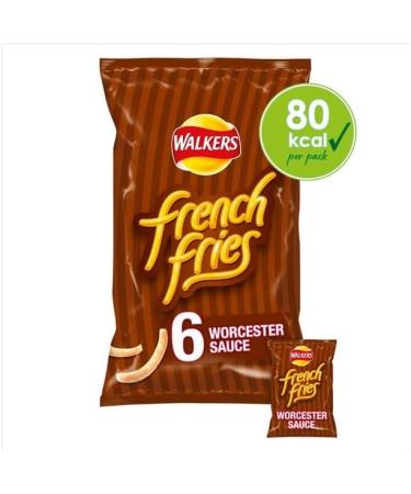Walkers French Fries Variety Multipack Crisps 48x18g (12 X Ready Salted 12 X Cheese & onion 12 X Salt 7 Vinegar 12 X Worcester Sauce) Boxed Treatz - Buy Online on GoSupps.com