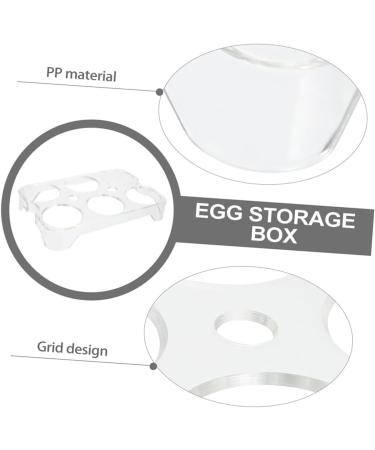 Hohopeti 3pcs Egg Storage Box Eggs Refrigerator Egg Storage Racks Plastic Egg Racks Egg Holder Tray Household - Buy Online on GoSupps.com