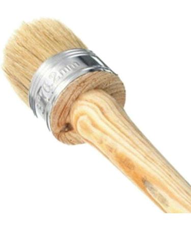 Professional Chalk and Wax Paint Brush  Round Paint Brush/DIY Painting and Waxing Tool for Folk Art  Home Dcor  Wood Projects  Furniture  Stencils | Reusable  Natural Bristles - Buy Online on GoSupps.com