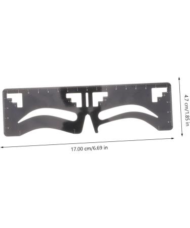 Anneome Stainless 2pcs Clear Ruler Eyebrow Guide Stencil Brow Makeup Supplies Measuring Tool Eyebrow Shape Metal Stainless Steel - Buy Online on GoSupps.com