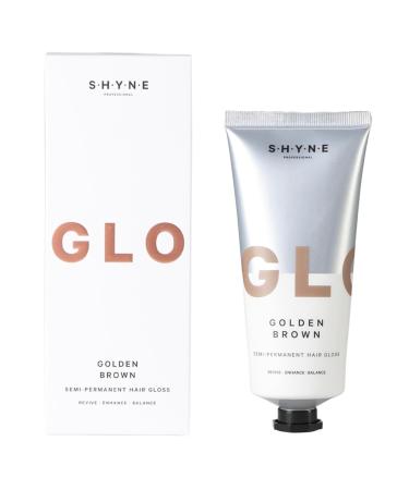 Shyne Gloss Golden Brown | Intensive Hair Care with Keratin & Provitamin B5 for Shiny Smooth Hair | Paraben-Free - Buy Online on GoSupps.com