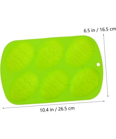 Alipis 1pc Easter Egg Cake Mold Candy Gummies Silicone Chocolate Molds Easter Silicone Mould Easter Egg Decorations Egg Shape Silicone Molds Easter Cakes Mold Silica Gel Biscuit Soap Mold 26.5X16.5CM Green - Buy Online on GoSupps.com