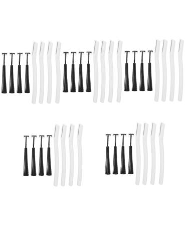 FRCOLOR 20 Sets Portable Eyebrow Trimmer Beauty Tools Suits for Men Eyebrow Shaper Men Suits Razor Blades for Men Razors Eyebrow Trimming Tool Accessories Face Man Stainless Steel Blade