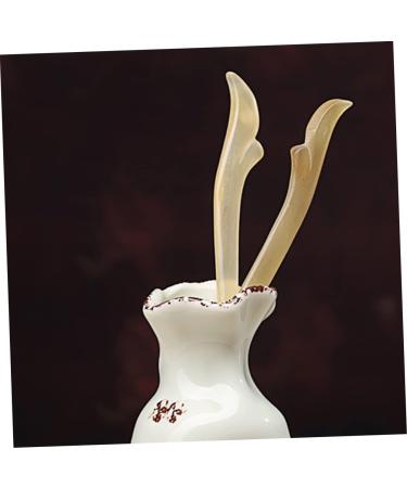 BIUDECO 1 Set Handmade Hair Sticks Hair Barrettes Decorative Hair Clips Horn Hairpin Retro Hair Fork Hairclips Fork Pen Hairpin Flower Hair Chopsticks Hair Bun Steamed Stuffed Bun Vintage - Buy Online on GoSupps.com