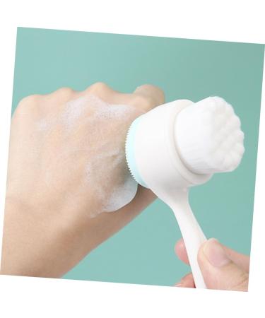 POPETPOP 1pc Face Brush Blackhead Removing Brush Face Soap Brush Face Skin Care Exfoliator Manual Face Hand Held Face Manual Facial Brush Silicone Brush Abs Double Sided White - Buy Online on GoSupps.com