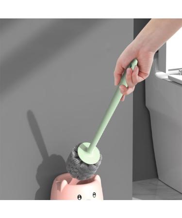 kzxbty Compact Toilet Bowl Cleaning Brush Set Toilet Bowl Brush and Holder Wall-Mounted for Bathroom Deep Cleaning - Buy Online on GoSupps.com