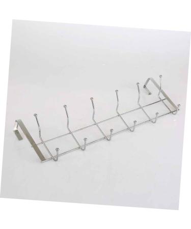 STOBAZA 6 Home Stainless Rack Organizer Hanger Kitchen Steel Hooks Cabinet Storage Hook Clothes for Door - Buy Online on GoSupps.com
