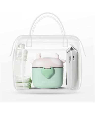 Bebamour Baby Milk Powder Dispenser Pot - 230G Formula & Snack Dispenser, 450ML, Black Cow Design - Buy Online on GoSupps.com