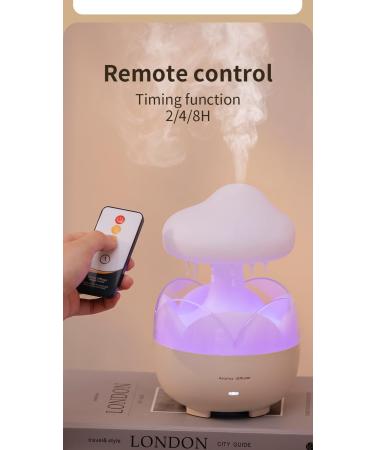 Rain Cloud Humidifier & Essential Oil Diffuser 3-in-1 | 7 Colors Night Light & Soothing Sounds | Perfect for Sleep | International Shipping - Buy Online on GoSupps.com
