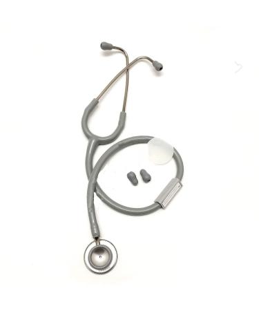Silvery Stethoscope - Lightweight Aluminum Grey Tube - Pack of 1 | International Shipping Available - Buy Online on GoSupps.com